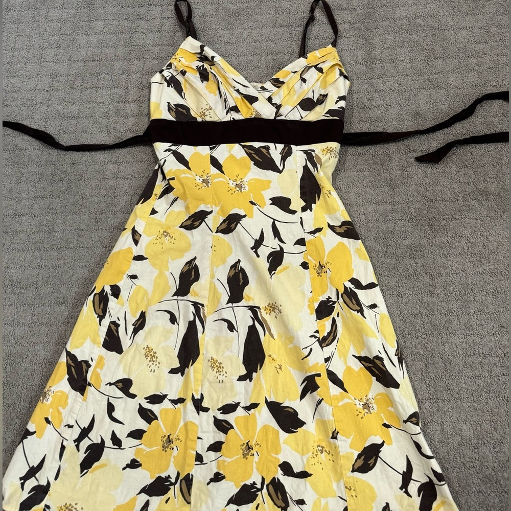 Yellow babydoll dress